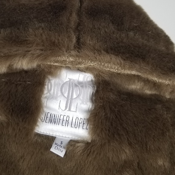 NEW! Jennifer Lopez Luxe Faux Fur Suede Coat - Picture 3 of 7